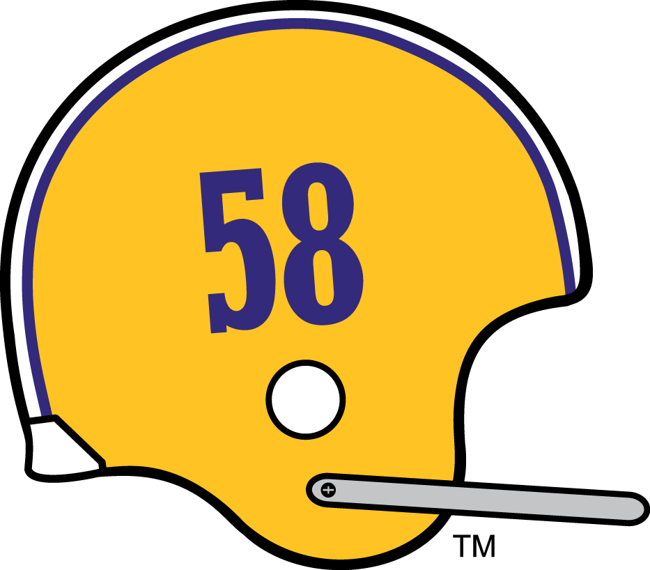 LSU Tigers 1971 Helmet iron on paper